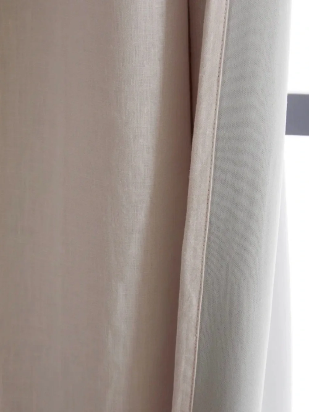 Soft Blush European Linen Curtain Panel 96x108 - Retail $164 Per Panel